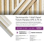 Wall Panel Tulum Paraíso EPS Mate 2.75m Terminación 1 - Image 3