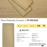 Piso Flotante Frigg Connect Roble Natural Biselado 7 mm HDF Tránsito Residencial Click 2.6m² - Image 5