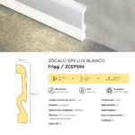 Zócalo LED Frigg Lux EPS Antihumedad Blanco 10 cm - Image 5