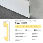 Zócalo Frigg Round Blanco EPS Antihumedad 8 cm - Image 4