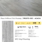 Piso Vinílico Click Frigg Prostep Acacia 5.5 mm SPC Virgen Tránsito Comercial Alto 2.02m² - Image 4