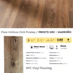Piso Vinílico Click Frigg Prostep Madroño 5.5 mm SPC Virgen Tránsito Comercial Alto 2.02m² - Image 4