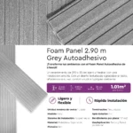 Revestimiento Foam Panel Autoadhesivo Grey 2.90m - Image 6