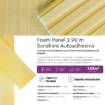 Revestimiento Foam Panel Autoadhesivo Sunshine 2.90m - Image 6