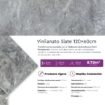 Vinilanato Decorativo Autoadhesivo 60x120 Placa de Slate - Image 5