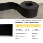 Zócalo Sanitario Plano Negro CleanBase Frigg 10 cm 5m - Image 5