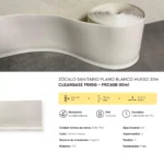Zócalo Sanitario Plano Blanco Hueso CleanBase Frigg 6.5 cm 30m - Image 5