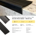 Protector Nariz Escalón Frigg Secure 7.5 cm Perfil de PVC Negro 1.2 m - Image 5