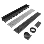 Desagüe para Exterior Atrim Polipropileno Negro Mate Infinity Enduro 100 cm - Image 5