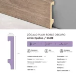 Zócalo Atrim Epsilon Plain 7 cm Roble Oscuro 2.44 m - Image 4