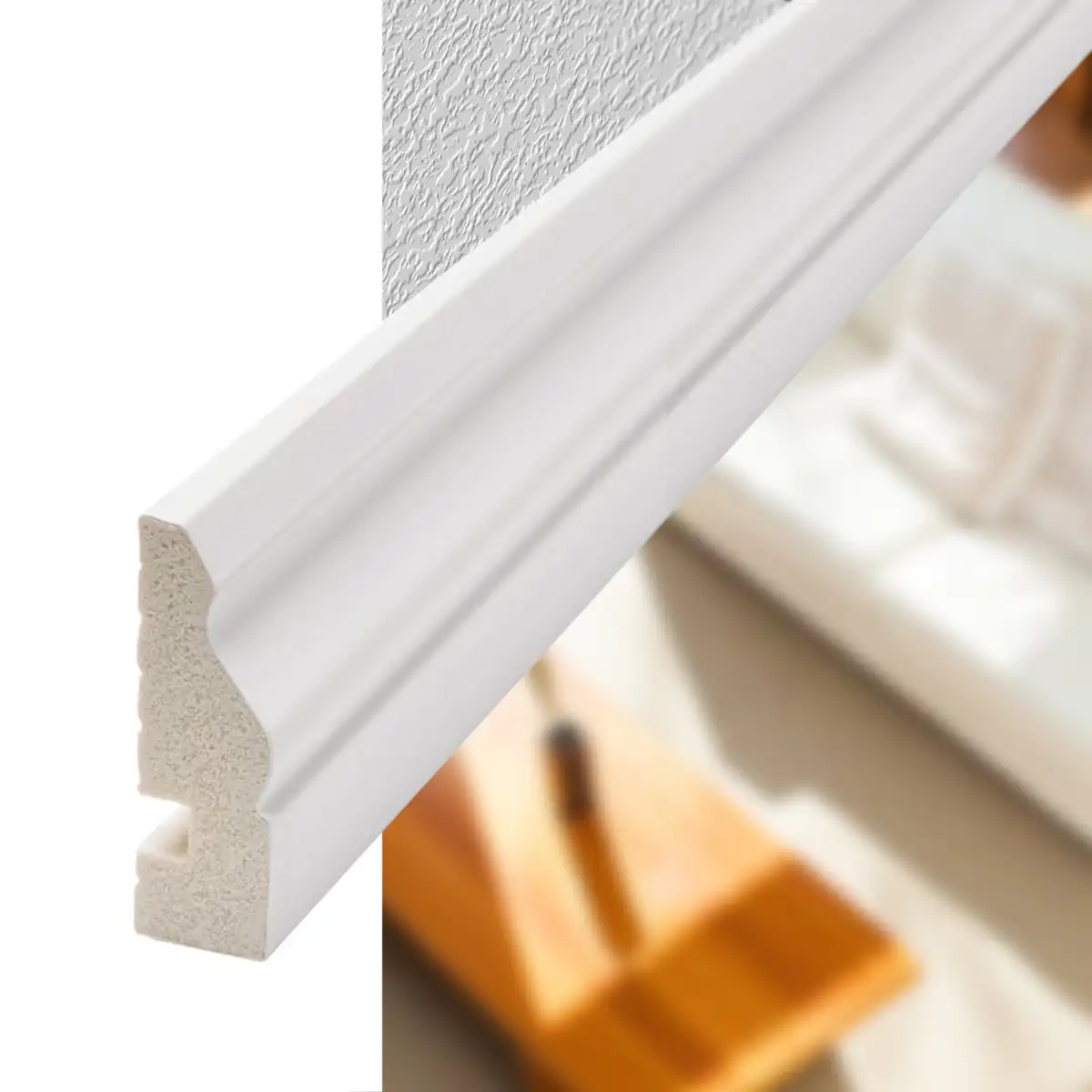 3001E -01 Contramarco Atrim Epsilon Pecho Paloma 4.5 cm Blanco Pintable 2.44 m - Image 1