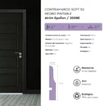 Contramarco Atrim Epsilon Soft 5 cm Negro Mate 2.44 m - Image 6