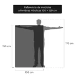 Alfombra Nórdica Pelo Largo Frigg Antideslizante Arena 100x150 cm - Image 10