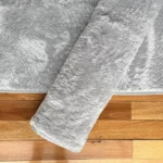 Alfombra Nórdica Pelo Corto Frigg Antideslizante Gris Visón 150x200 cm