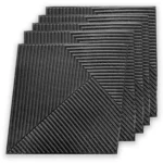 Placa 3D Autoadhesiva Patron II Black 50x50 cm Revestimiento Lifewall Pack x5